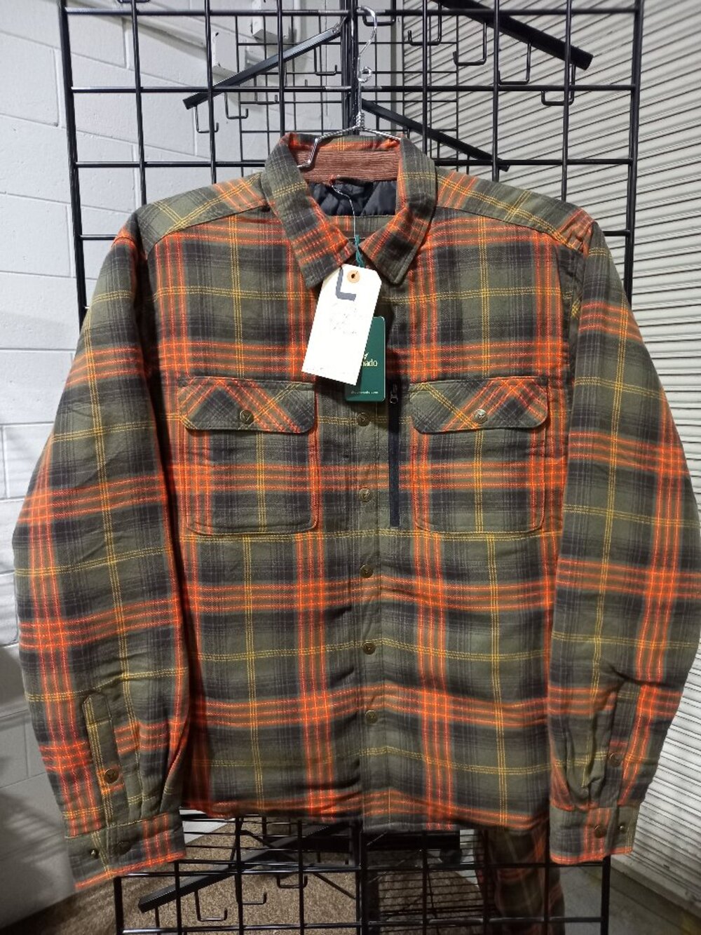 Concealed Carry Quilt Lined Shirt Jacket - Army | Large - Picture 2 of 7